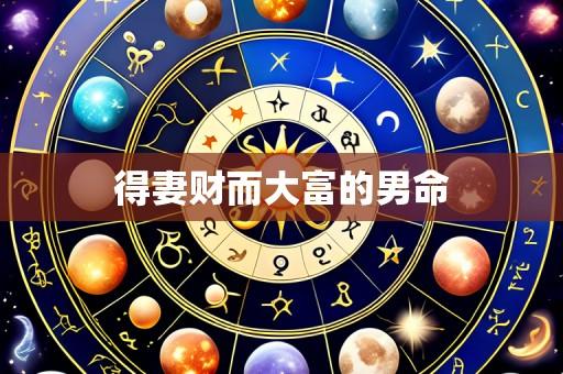 得妻财而大富的男命