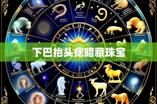 下巴抬头痣暗藏珠宝
