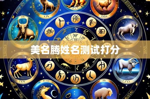 美名腾姓名测试打分