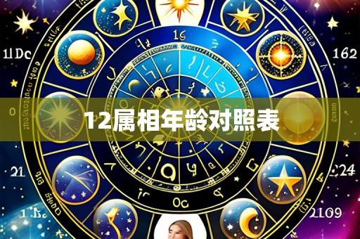 12属相年龄对照表