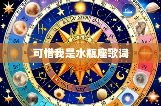 可惜我是水瓶座歌词