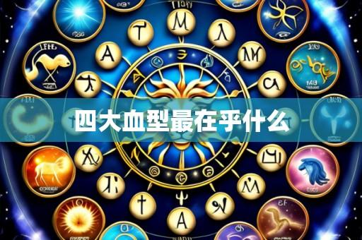 四大血型最在乎什么