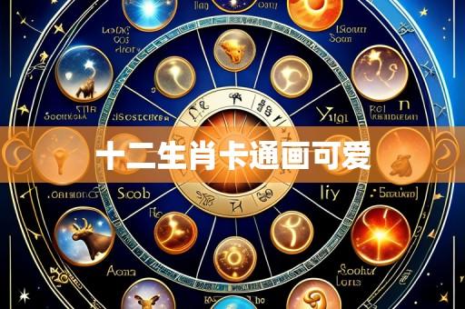 十二生肖卡通画可爱