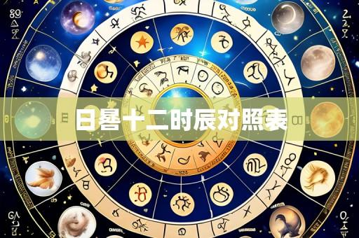 日晷十二时辰对照表