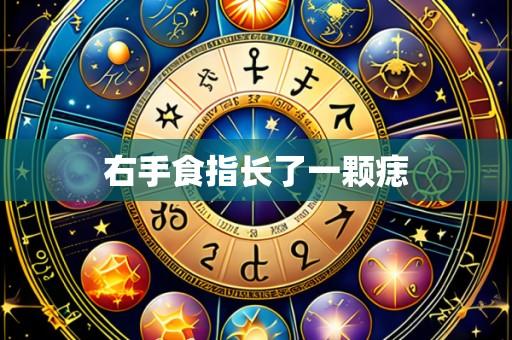 右手食指长了一颗痣