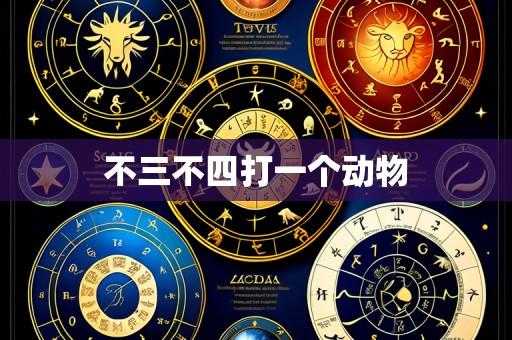 不三不四打一个动物
