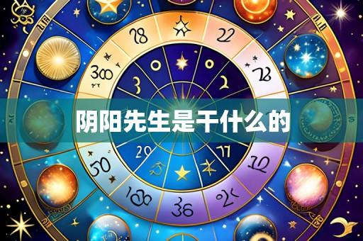 阴阳先生是干什么的