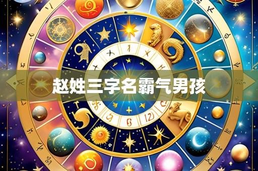 赵姓三字名霸气男孩