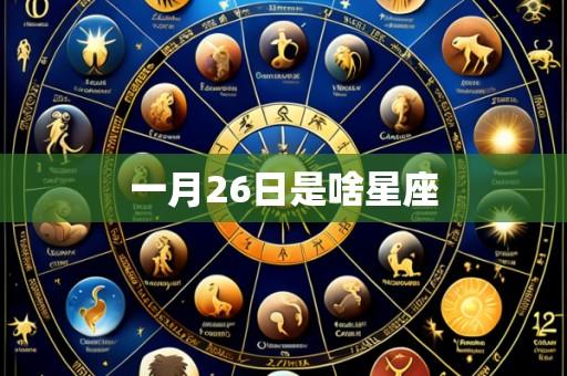 一月26日是啥星座