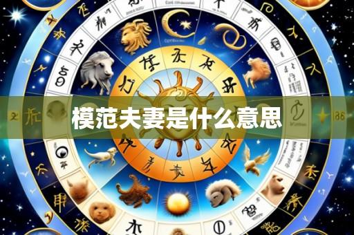 模范夫妻是什么意思