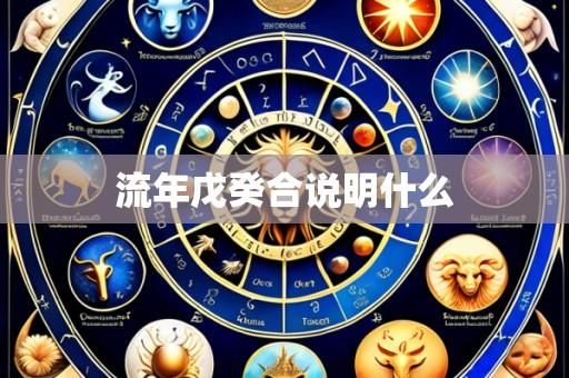 流年戊癸合说明什么