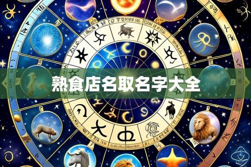 熟食店名取名字大全