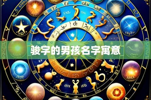 骏字的男孩名字寓意