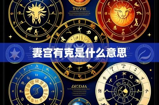 妻宫有克是什么意思