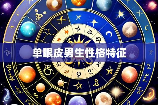 单眼皮男生性格特征