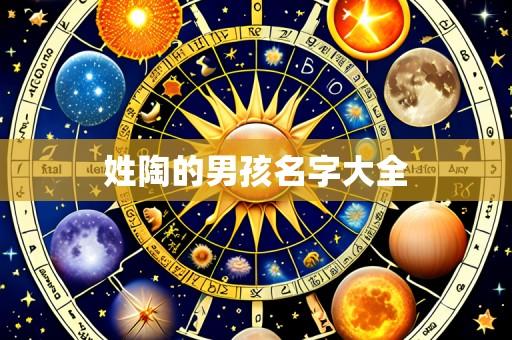姓陶的男孩名字大全