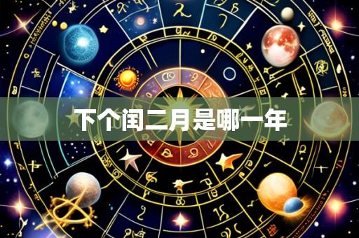 下个闰二月是哪一年