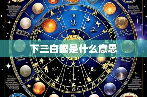 下三白眼是什么意思