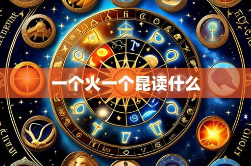一个火一个昆读什么