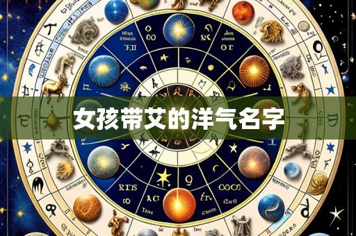 女孩带艾的洋气名字