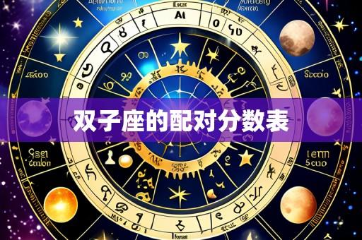 双子座的配对分数表