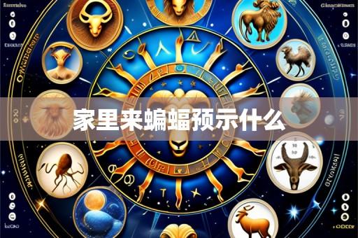 家里来蝙蝠预示什么