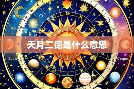 天月二德是什么意思