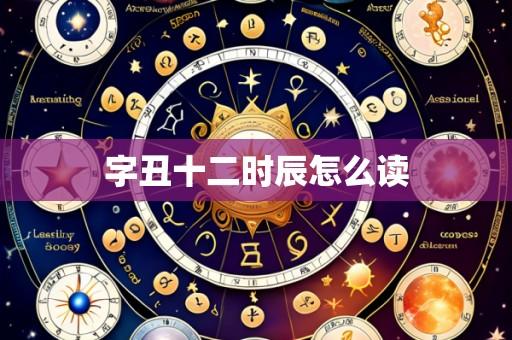 字丑十二时辰怎么读