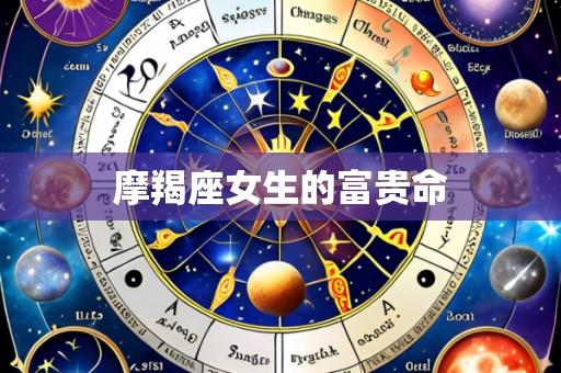 摩羯座女生的富贵命