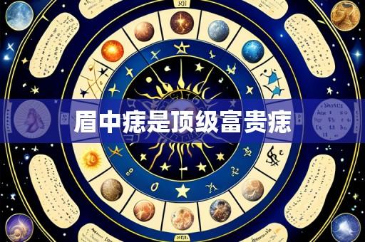 眉中痣是顶级富贵痣