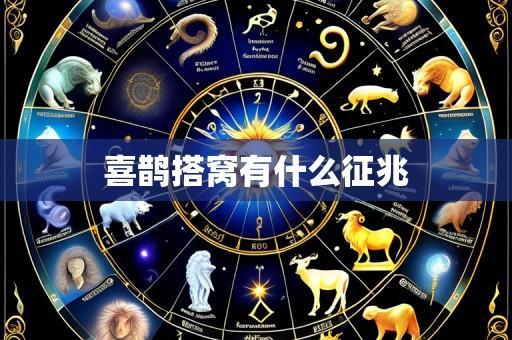 喜鹊搭窝有什么征兆