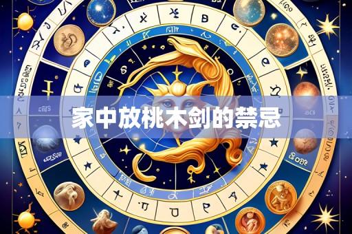 家中放桃木剑的禁忌