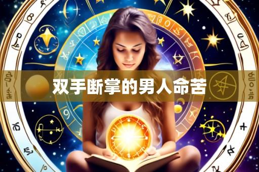 双手断掌的男人命苦