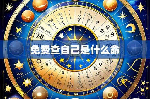 免费查自己是什么命