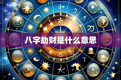 八字劫财是什么意思