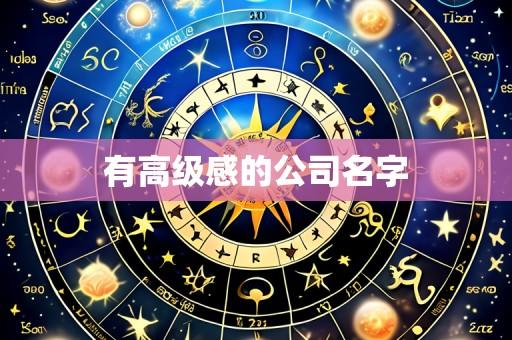 有高级感的公司名字