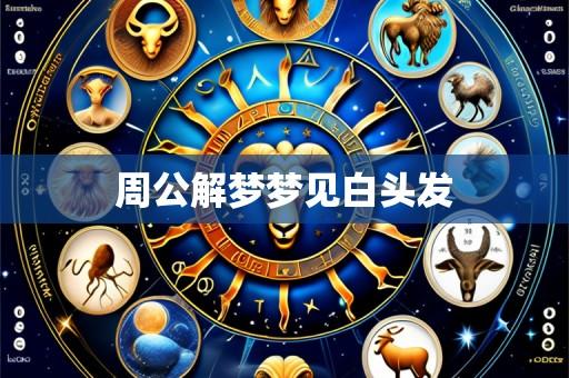 周公解梦梦见白头发