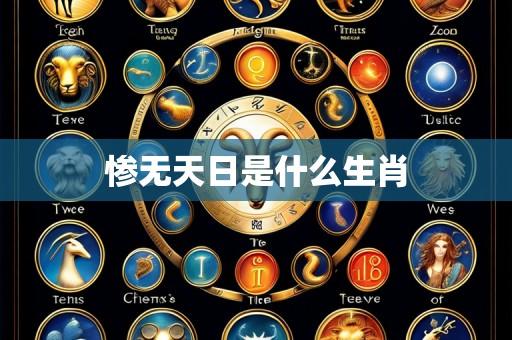惨无天日是什么生肖