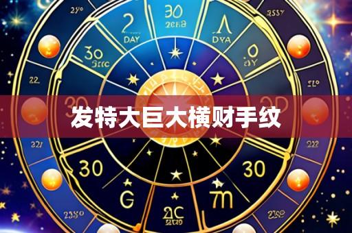 发特大巨大横财手纹