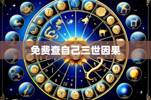 免费查自己三世因果