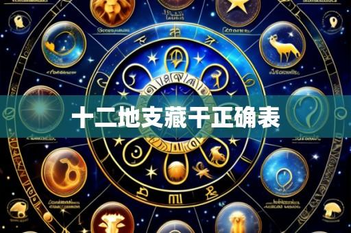 十二地支藏干正确表