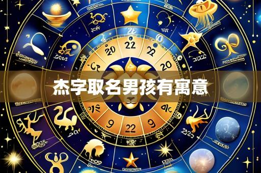 杰字取名男孩有寓意