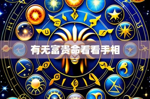 有无富贵命看看手相