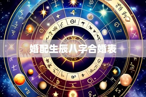 婚配生辰八字合婚表