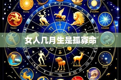 女人几月生是孤寡命
