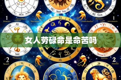 女人劳碌命是命苦吗