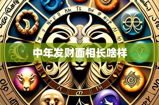 中年发财面相长啥样