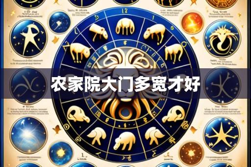 农家院大门多宽才好