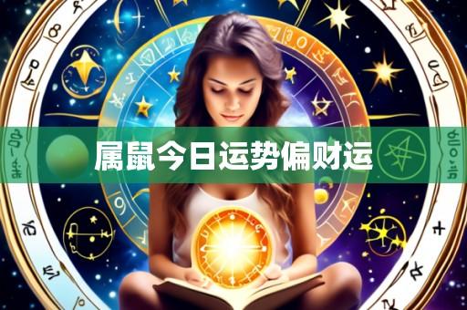 属鼠今日运势偏财运