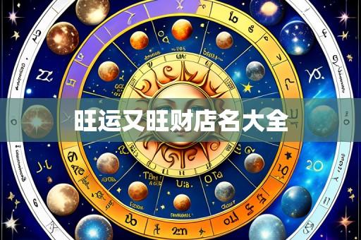 旺运又旺财店名大全